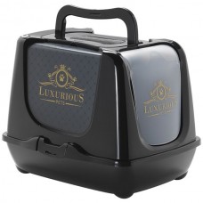Moderna Trendy Cat Luxurious закритий туалет для котів (чорний) 50х39,1х38,9 см