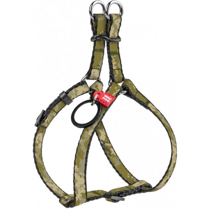 Collar WAUDOG Nylon шлея "Мілітарі" з QR паспортом для котів та собак XS