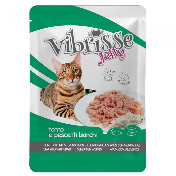 Vibrisse Jelly вологий корм для котів з тунцем і корюшкою 70 г 