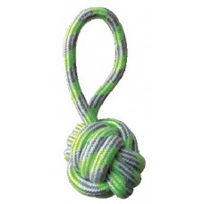 Croci Pastel іграшка для собак "Канатний м'яч з ручкою" (зелений) 20 см