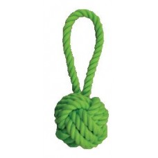 Croci Juice іграшка для собак "Канат з вузловим м'ячем" (зелений) 18 см