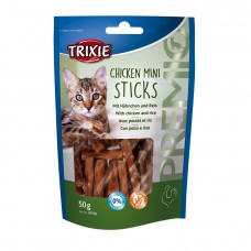 Trixie PREMIO Mini Sticks ласощі для котів з куркою та рисом 50гр