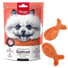 Wanpy Salmon Fish Shape Bites ласощі для собак з лососем 100 г