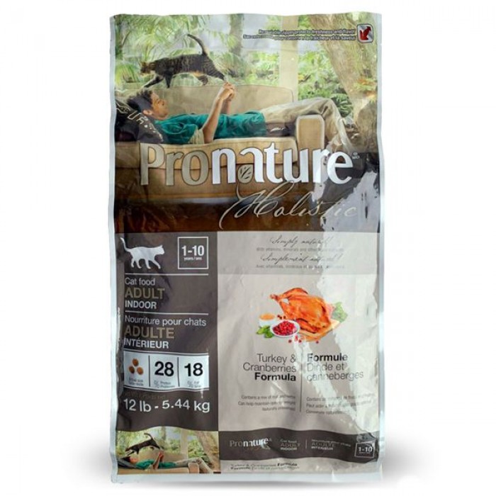 Pronature Holistic Cat Turkey & Cranberries сухий корм з індичкою та журавлиною 5,44 кг