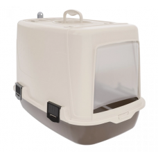 Irak Plast закритий туалет для котів (коричнево-бежевий)