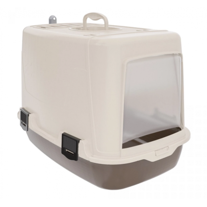Irak Plast закритий туалет для котів (коричнево-бежевий)