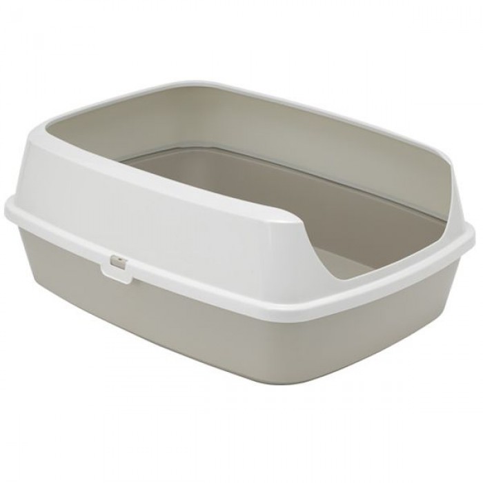 Moderna Maryloo туалет з бортиком для котів (сірий) 50х38х16 см