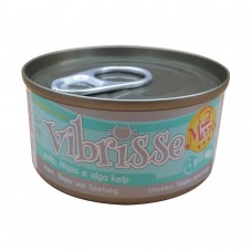 VIBRISSE MENU вологий корм з куркою та талапією в соусі з водоростей 70 г