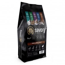Savory Adult Cat Sensitive Digestion Fresh Lamb and Turkey 8 kg