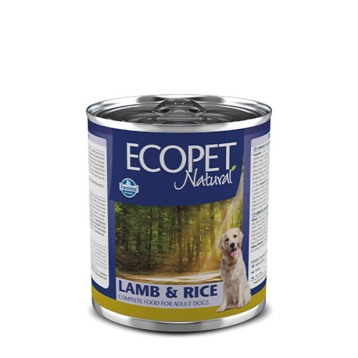 Farmina Ecopet Natural Dog Lamb & Rice вологий корм для дорослих собак з ягням 300 г