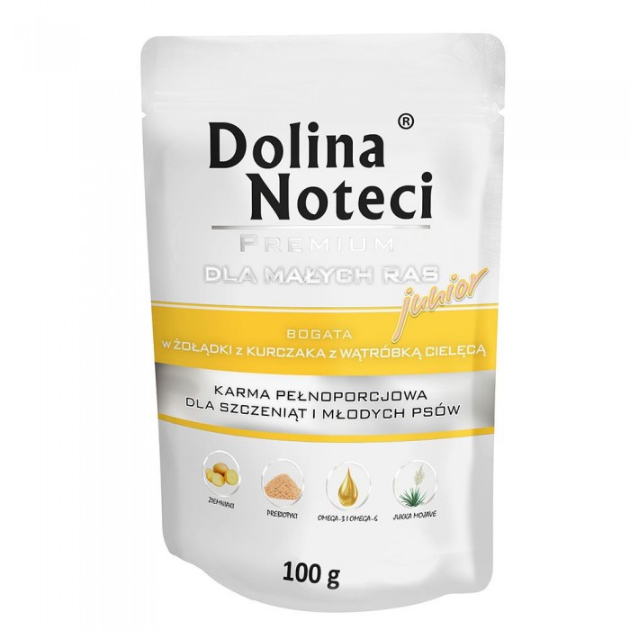 Dolina Noteci Premium вологий корм для цуценят зі шлунками та печінкою 100 г