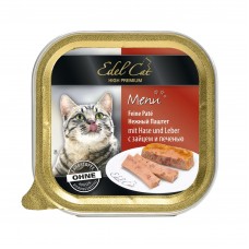 Edel Cat Паштет із зайцем і печінкою для котів 100g