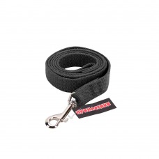 Пухнастики брезентовий повідець для собак М (чорний) 1,2 м