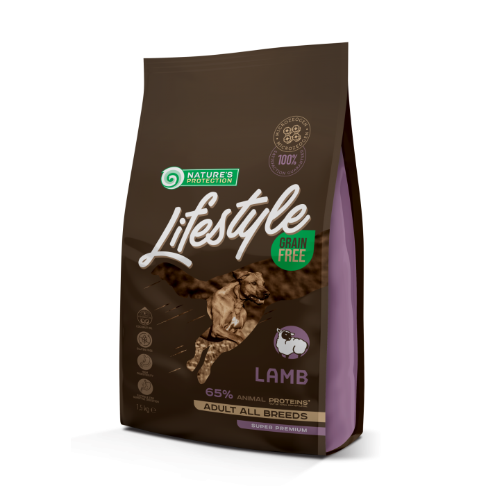 Nature's Protection Lifestyle Grain Free Lamb Adult All Breeds для собак з ягням 1,5 кг