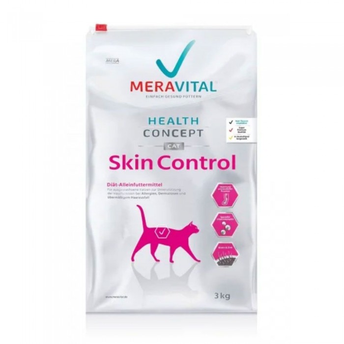 MERA MVH Skin Control сухий корм при дерматозі та випаданні шерсті 3кг