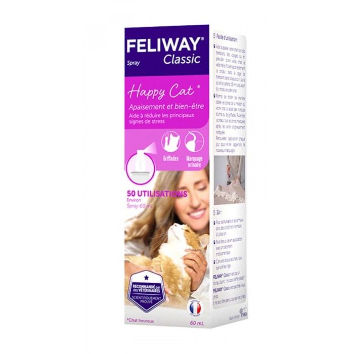 Ceva Feliway Classic заспокійливий спрей для котів під час транспортування 60 мл