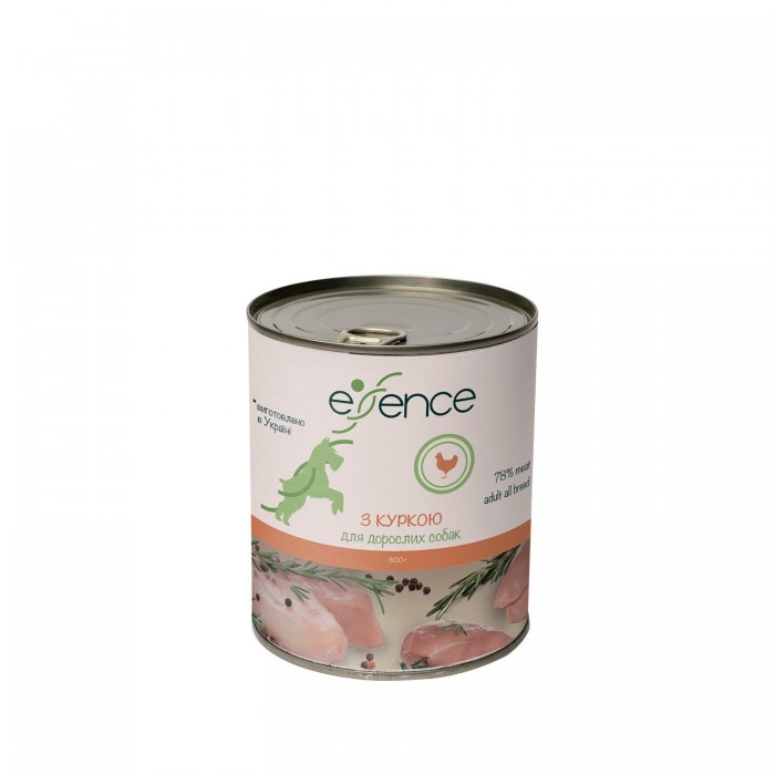 Essence Паштет із куркою для дорослих собак 800 г