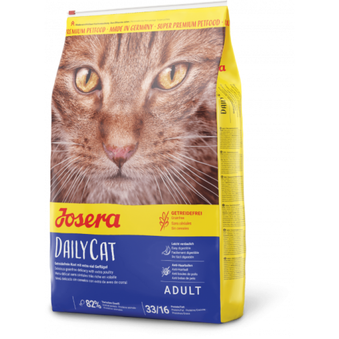 Josera DailyCat беззерновий корм для котів з чутливим травленням 10 кг 
