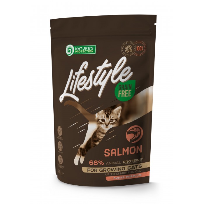Lifestyle Grain Free Salmon Kitten сухий корм для кошенят з лососем 0,4 кг