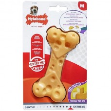 Nylabone Extreme Chew Cheese Bone іграшка кістка для собак середніх порід з ароматом сиру 12,5см