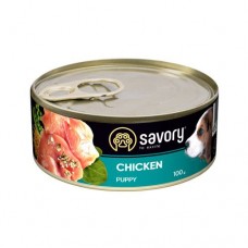 Savory Puppy Chicken вологий корм для цуценят всіх порід з куркою 100g