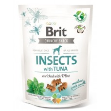 Brit Care Dog Crunchy Cracker Insects ласощі для собак з комахами, тунцем та м'ятою 200г