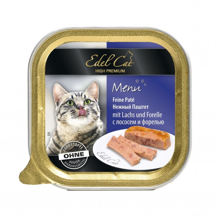 Edel Cat Паштет із лососем і фореллю для котів​ 100g