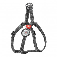 Collar WAUDOG Re-cotton шлея для котів і малих собак з QR-паспортом (сіра) XS