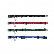 Trixie нейлоновий нашийник для кошенят з малюнком та дзвіночком 4-х кольoрів