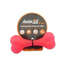 AnimAll Fun іграшка для собак "Кісточка" (коралова) 8 см​