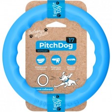 PitchDog іграшка для собак ігрове кільце (блакитна) 17 см