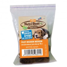 Nylabone Nutri Dent Filet Mignon Medium зі смаком філе міньйон для середніх порід 4шт/уп (9см)