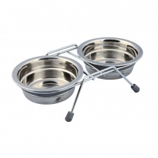 Trixie Eat on Feet металеві миски на підставці для собак 2 шт. 0,25 л/11 см 