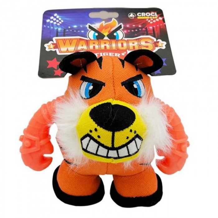 Croci іграшка для собак "Тигр - казковий воїн" з пищалкою 18х12х12 см