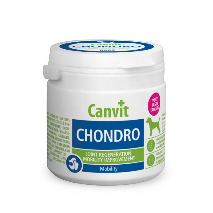 Canvit Chondro комплексний препарат для поліпшення рухливості суглобів собак до 25 кг (100 табл.)