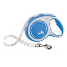 Flexi New Comfort повідець-рулетка (стрічка) для собак великих порід синього кольору розмір L: 8 м/50 кг