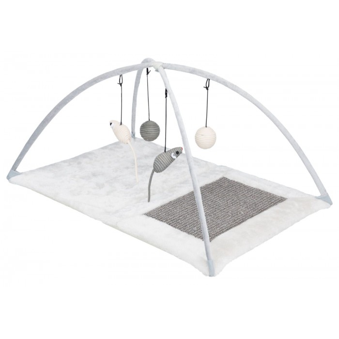 Trixie ігровий килимок для котів з кігтеточкою графіт/світло-сірий 60×33×42 см