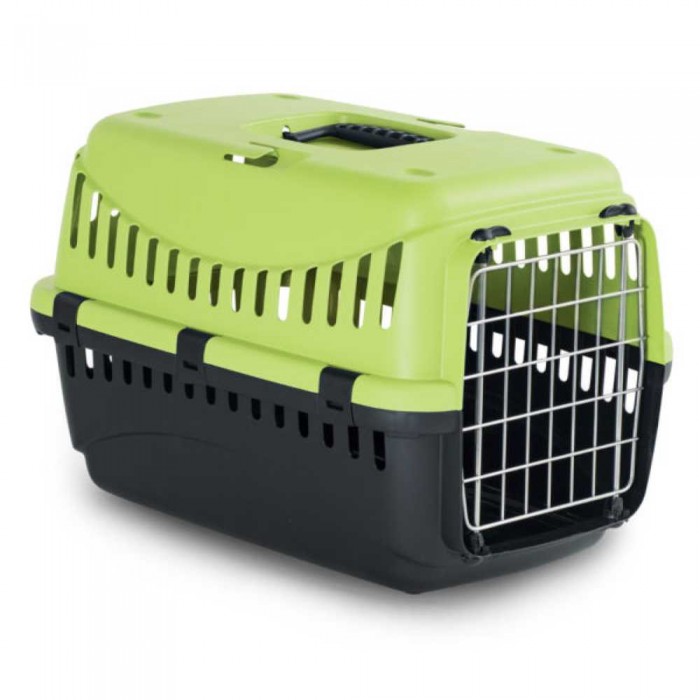 Bergamo Gipsy 2 Large Green переноска з металевими дверцятами для котів та собак до 12 кг (зелена)