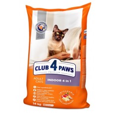 Club 4 Paws Premium Indoor 4 in 1 Adult Cat Chicken сухий корм для котів з куркою 14 кг