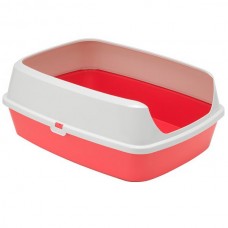 Moderna Maryloo туалет з бортиком для котів (кораловий) 50х38х16 см