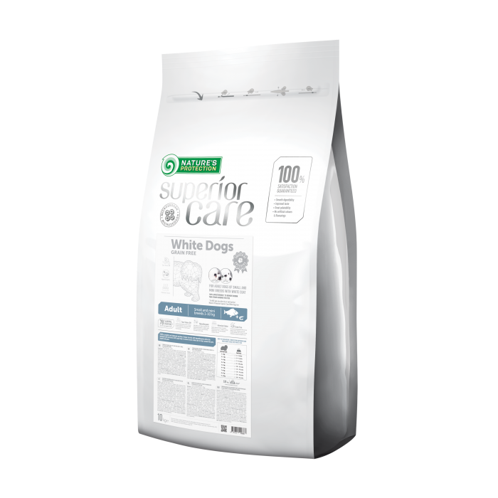 Nature's Protection Superior Care White Dogs Grain Free Adult Small and Mini Breeds з білим забарвленням 10 кг