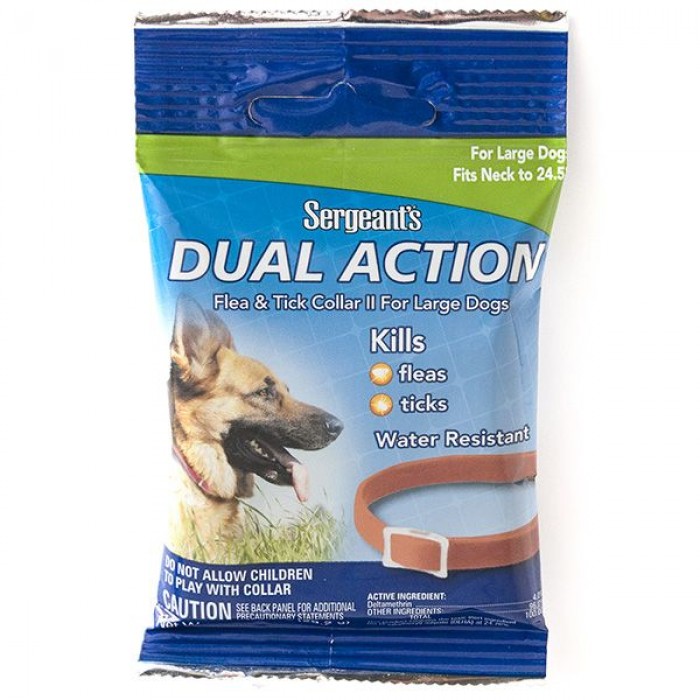 Sentry Sergeants Dual Action нашийник від бліх та кліщів для собак великих порід 62 см