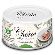 Cherie Hairball Control Tuna & Crab вологий корм з тунцем і крабом для котів в соусі 80г