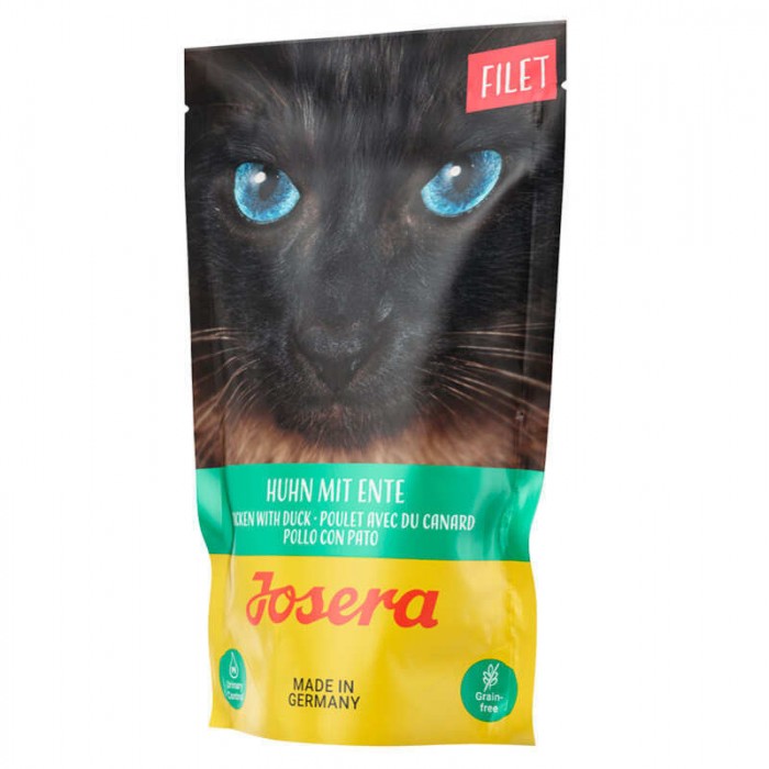 Josera Filet вологий корм з філе курки та качкою для котів 70 г*16 шт