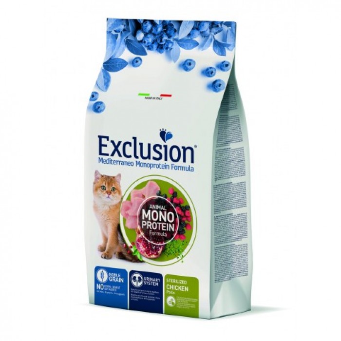 Exclusion Noble Grain Cat Sterilized Chicken сухий корм для стерилізованих котів із м’ясом курки 1,5 кг