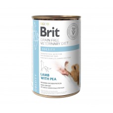 Brit GF Veterinary Diets Dog Obesity  з ягням і горошком для собак 400g