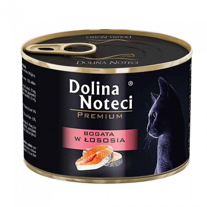 Dolina Noteci Premium вологий корм з лососем для котів 185 г