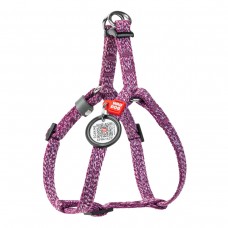 Collar WAUDOG Re-cotton шлея для котів і малих собак з QR-паспортом (фіолетова) XS