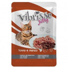 Vibrisse Jelly вологий корм для котів з тунцем і яловичиною в желе 70 г
