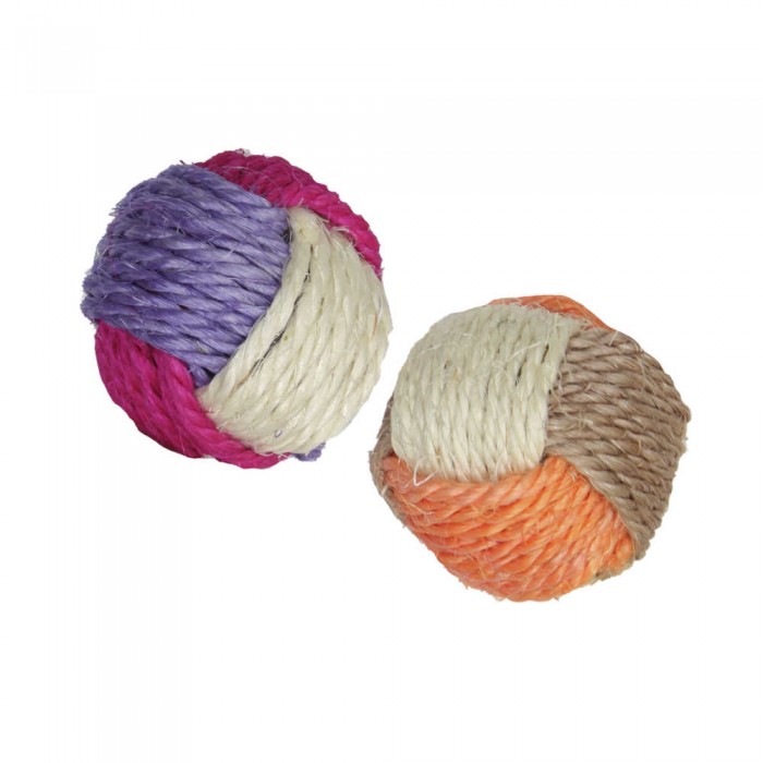 Croci іграшка для котів "М'яч плетений джут" (в асортименті)